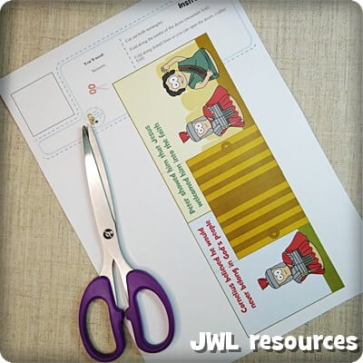 Cornelius at the door craft: setup