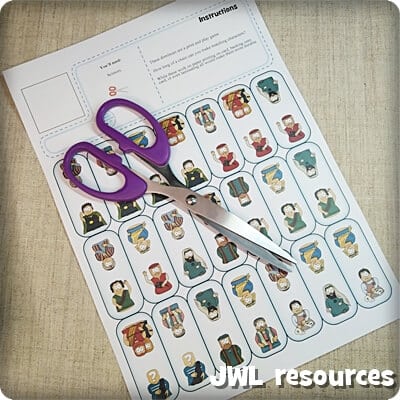 Apostle dominoes setup