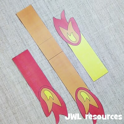 Pentecost spinner craft step 2