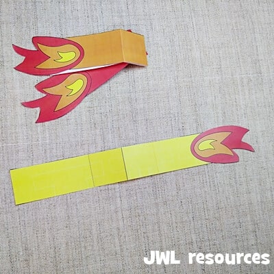 Pentecost spinner craft step 4