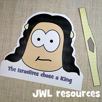 King Saul's crown craft cut