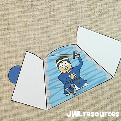 David's city climbing craft cut out