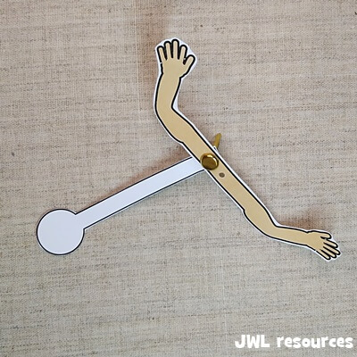 David dances craft puppet arms