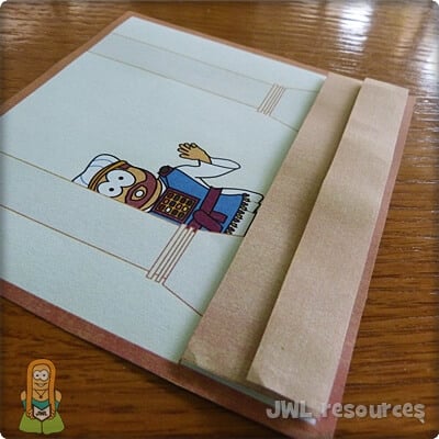 Young Jesus at the temple layered craft begin construction