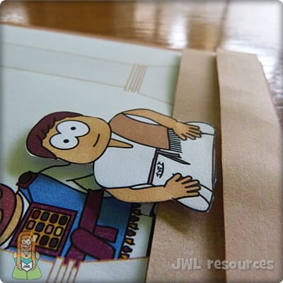 Young Jesus at the temple layered craft add character